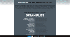 Desktop Screenshot of dj-samples.com