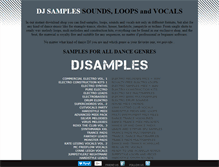 Tablet Screenshot of dj-samples.com